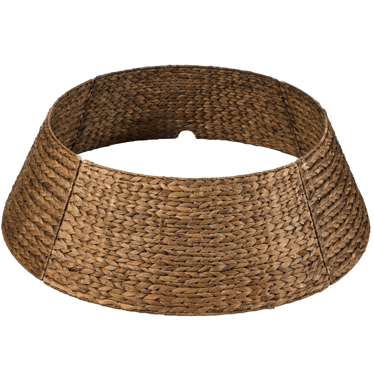 Best Choice Products Woven Tree Collar, 36 Inch Hyacinth Rattan, Chestnut