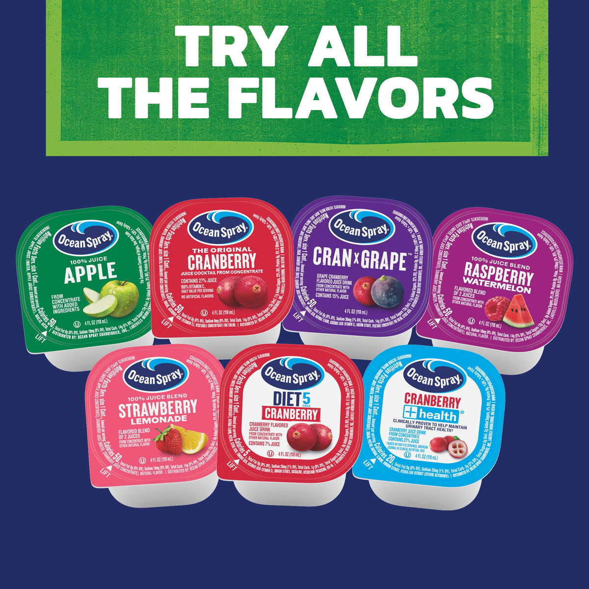 Ocean Spray Apple / 4 Fl Oz (Pack of 48) / 48 Fruit Juice