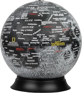 Replogle Globes National Geographic Illuminated Moon Globe, 12"