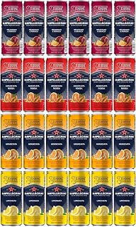 San Pellegrino Sparkling Water Variety- 4 Flavors 24 Pack 6 Cans of Each