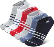 Champion Men's Cushioned Low Cut Socks 6-Pack - Moisture-Wicking Athletic Ankle Socks with Arch Support (Sizes 6-12)