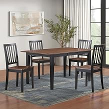 Steve Silver Joplin 5PC Dining Set with 4 Chairs in Brown