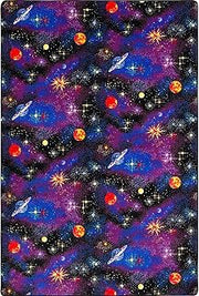 Joy Carpets Fluorescent Space Explorer 4' x 6' Area Rug