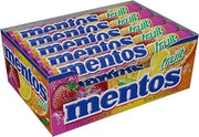 Mento Chewy Mints Fruit - box of 15 rolls, 24 boxes per case