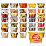 Stock Your Home 16 oz/48 Count / Transparent / 16.0 ounces Container Sets