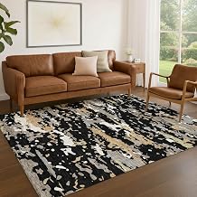 Addison Rugs Chantille ACN2595 Black 8' x 10' Indoor/Outdoor, Machine Washable, Easy Clean, Non Shedding, Bedroom, Living Room, Dining Room, Kitchen, Patio Rug
