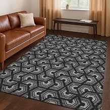 Addison Rugs Chantille ACN2554 Black 5' x 7'6" Indoor/Outdoor, Machine Washable, Easy Clean, Non Shedding, Bedroom, Living Room, Dining Room, Kitchen, Patio Rug
