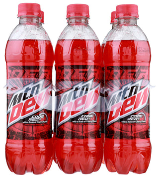 Code Red Soda by Mountain Dew – 16.9 Fl Oz (Pack of 6), Pack of 6