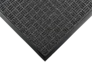 Notrax 167 Portrait™ Rubber-Backed Entrance Mat, for Home or Office 2' X 3' Charcoal
