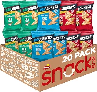 Popcorners Popped Corn Snacks, Core 3 Flavor Variety Pack, 1 Ounce (Contains 20 Packets) (Packaging May Vary), Kosher