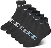 Champion Women's High Quarter Socks – 6-pack Cushioned Athletic Socks With Moisture-wicking, Arch Support (Size 5-9)