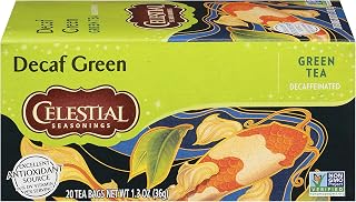 Celestial Seasonings Green Tea, Decaffeinated, 20 Tea Bags (Pack of 6) (Packaging May Vary)