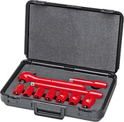 KNIPEX 98 99 11 S6 10 Piece 1,000V Insulated Socket Set 1/2 Metric Drive