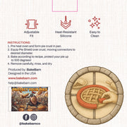BakeBarn Pie Crust Shield, Adjustable 7-11 Inch, Red 2 Pack