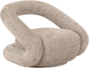 Limari Home Tony Collection Modern Living Room Accent Chair, Beige