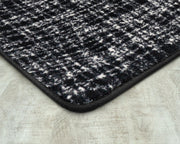 Impressions Crisscross Shadow 7'8" x 10'9" Area Rug by Joy Carpets – 7'8" x 10'9" (Rectangular), Nylon, Black, Model 2165D-04