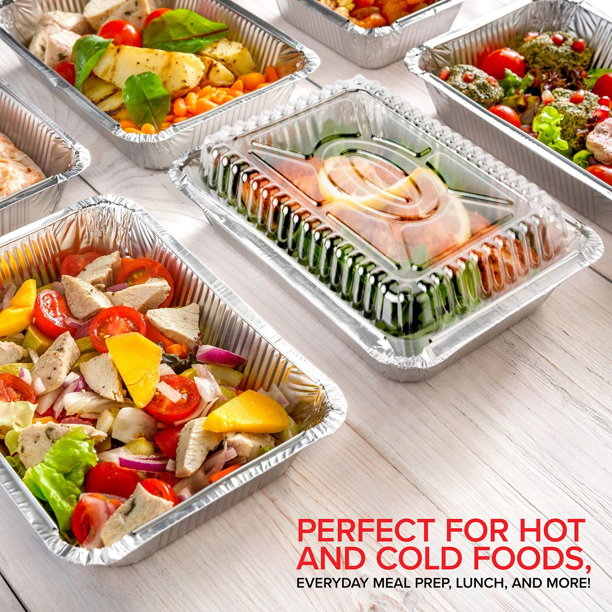 Stock Your Home 2 lb / 100 Pack / Silver Disposable Cookware