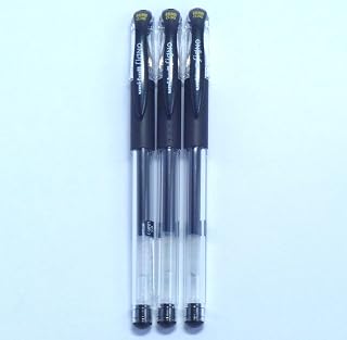 Uni-Ball Signo UM-151 Gel Ink Pen Black, 0.38 mm, 3 pens per Pack (japan import) [Komainu-Dou Original Package]