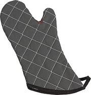 Oven Mitts, San Jamar BestGuard, Professional Grade, 13", Pair, Black | Temperature safe up to 450°F for 15 seconds with Kevlar WebGuard, fire-retardant build, steam insulation and angled cuff
