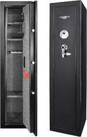 Barska New Large Quick Access Biometric Rifle Gun Safe Cabinet (13.75 in x 13.38 in x 57 in)