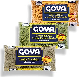 Goya Split Peas & Lentils Soup Pack, Classic Legumes for Soups, Stews, 16oz