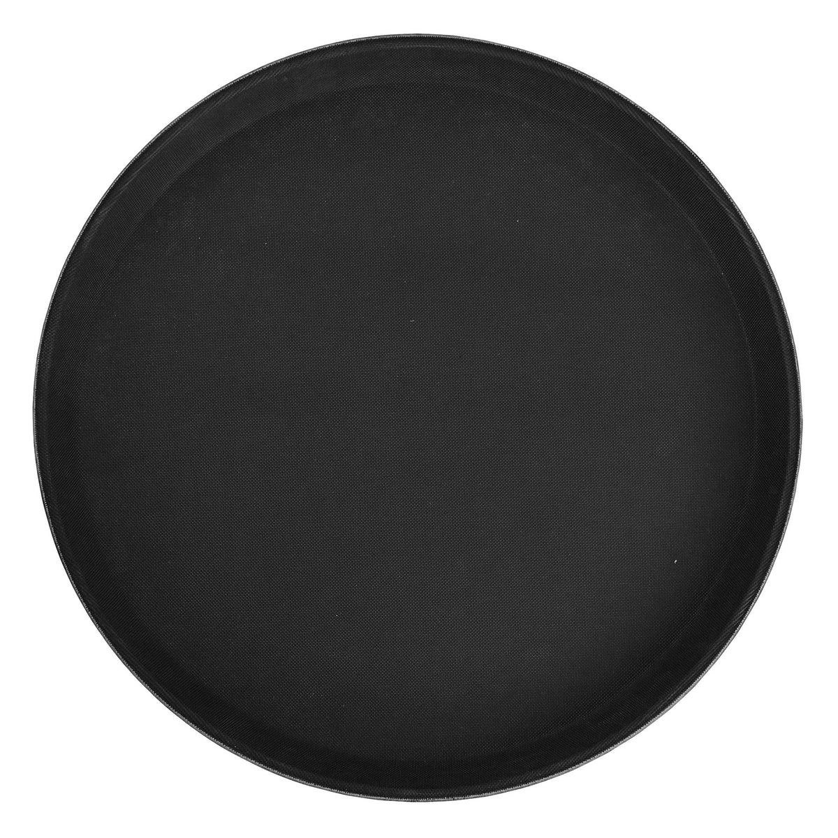 16" Black Round Fiberglass Glass Tray by Winco – 15.9", Plastic, Black, Model TFG-16K