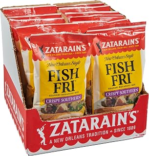 Zatarain's Crispy Southern Fish Fri Seafood Breading Mix, 10 oz (Pack of 12)