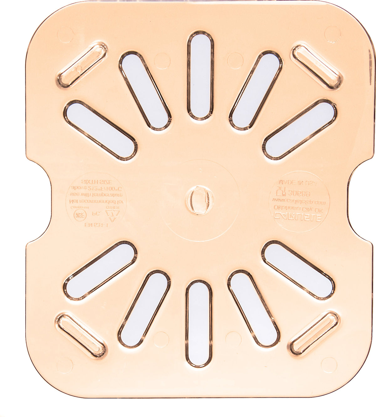 Carlisle FoodService Products Sixth Size 1 pack / Amber / Modern Storage & Transport