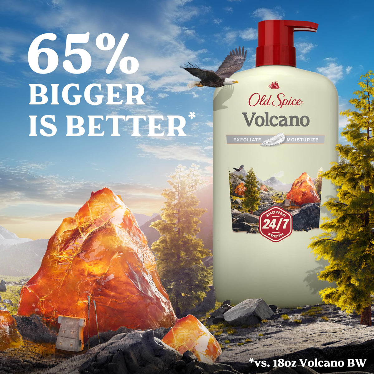 Old Spice 30 Fl Oz (Pack of 4) / Revitalizing with Charcoal / Black Body Washes
