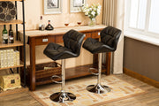 Roundhill Furniture Black / 20.5" W X 20.63" D X 35" - 43.25" H / Contemporary Barstools