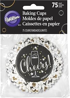 Wilton 75 Count Cheers Standard Baking Cups, Multicolor