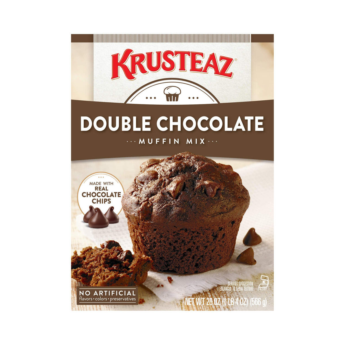 Double Chocolate Muffin Mix by Krusteaz – 20 Ounce (Pack of 1), Model KDCMM_20OZ_HEB_3.05