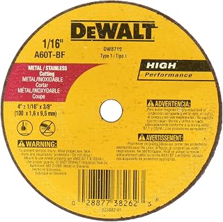 DEWALT DW8719 A60T Wheel, 4-Inch X 1/16-Inch X 3/8-Inch