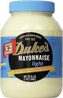 DUKE'S Mayonnaise Light, 32-Ounce Jars (Pack of 4)