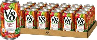 V8 100% Vegetable Juice, Spicy Hot, 11.5 Ounce (Packaging May Vary)