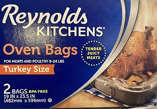 Reynolds Large Clear Disposable Nylon Zipper Food Storage Bags (8 Count, 384 oz Capacity, Rectangular, Meat Storage, Easy Open/Close)