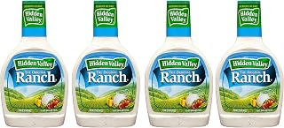Hidden Valley Original Ranch Light Dressing, 24 Fluid Ounce Bottle, Pack of 4