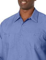 Long Sleeve Industrial Solid Work Shirt Petrol Blue Small - 5 Pack by Red Kap – Cotton, Blue, Pack of 5, Model SP14