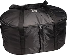 Hamilton Beach Portable Slow Cooker Travel Bag, Insulated Carrier Case for 4, 5, 6, 7 & 8 Quart Crock, Internal Mesh Net Holds Pot in Place, Compatible With Other Brands, Black (33002)