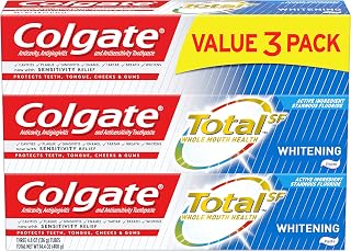 Colgate Total Whitening Toothpaste - 4.8 ounce (3 Pack)