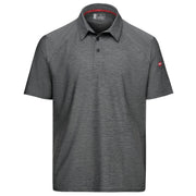 Men's Cooling Stretch Jersey Polo by Red Kap – Large, Polyester, Grey Heather, Model TCM2GH SS L