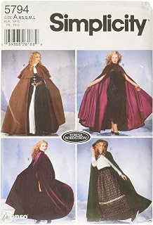 Simplicity Women's Cape Cosplay and Costume Sewing Patterns, Sizes XS-L