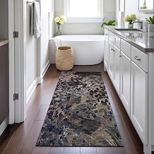Addison Rugs Chantille ACN2737 Brown 2'3" x 7'6" Indoor/Outdoor, Machine Washable, Easy Clean, Non Shedding, Bedroom, Living Room, Dining Room, Kitchen, Patio Runner Rug