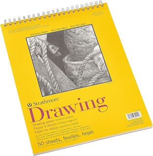 Strathmore 300 Series Wired Drawing Paper Pad, 50 Sheets, 12 Pack