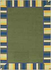 Joy Carpets Kid Essentials Clean Green Rug, Bold, 10'9" x 13'2"