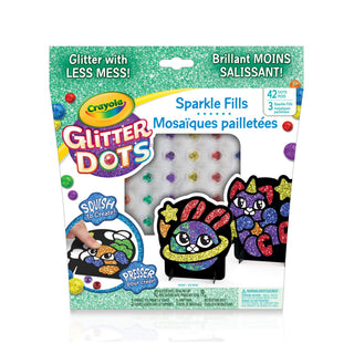 Glitter Dots Magical Mosaics for Kids - Less Mess Mosaic Kit by Crayola – Multicolor, Model 40638