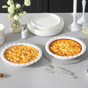 Malacasa Ceramic Pie Pan, 40 Oz Deep Dish 9 Inch, White