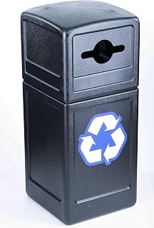 Commercial Zone Recycle42 Mixed Recycling Dome Lid - Black (747301)
