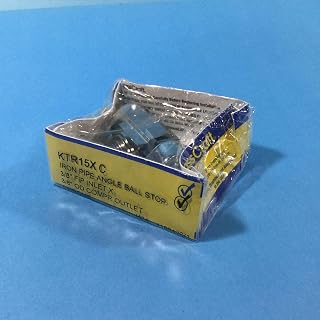 BrassCraft KTR15X C Angle Ball Stop 1/4 Turn 3/8 Fip X 3/8 Od Comp Cp Lf - 134251