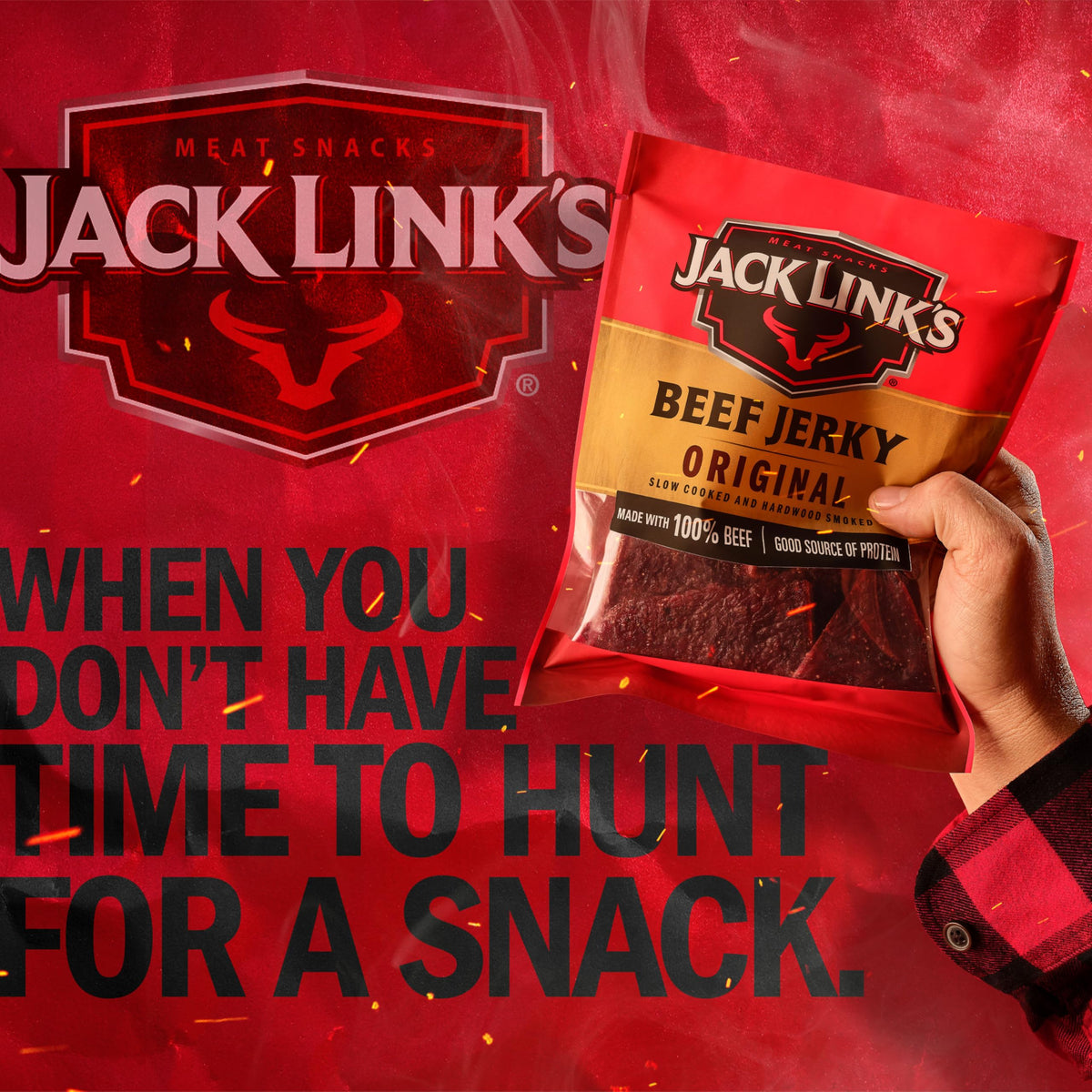 Beef Jerky Half Pounder - Original - 8 oz by Jack Link's – 8 Ounce (Pack of 1), Sweet & Hot, Model 10000008206